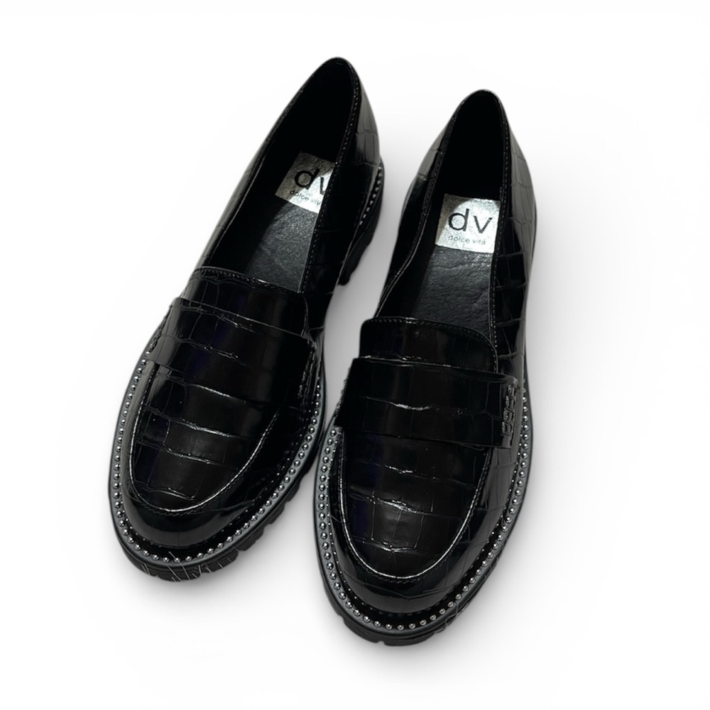 DV By Dolce Vita Black Patent Loafers - NEW - Size 5.5